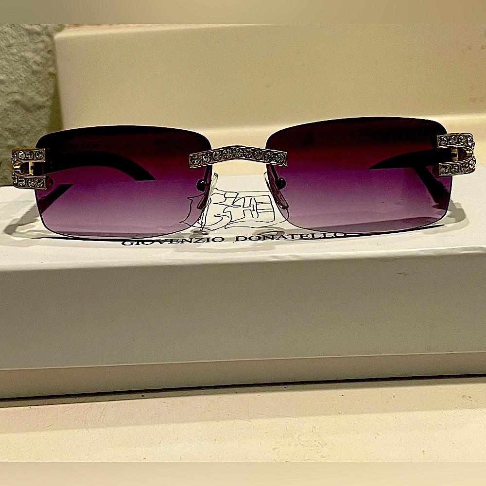 GIOVENZIO DONATELLO Gothic Black Sunglasses